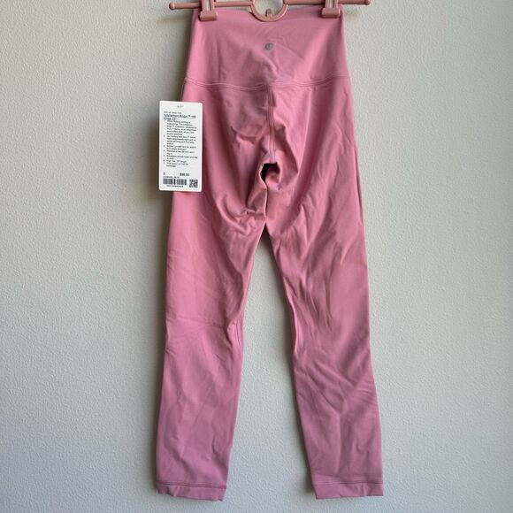 NWT Lululemon Align High Rise Crop 23" Pink Tide Size 0 XS LINED - Picture 6 of 6